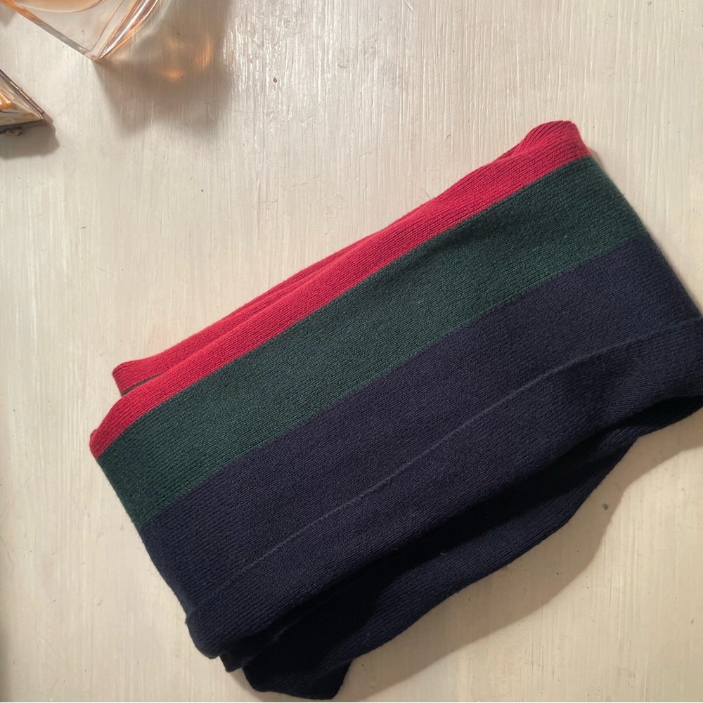 Unisex Knit Navy, Red, Green Gucci scarf see description